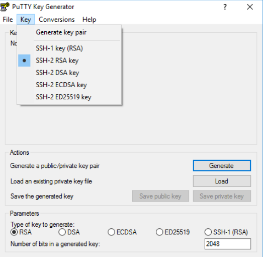 Generate public key from private key linux